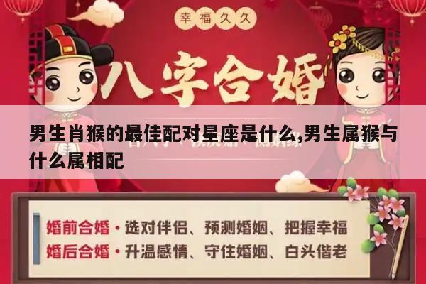 男生肖猴的最佳配对星座是什么,男生属猴与什么属相配