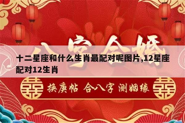 十二星座和什么生肖最配对呢图片,12星座配对12生肖