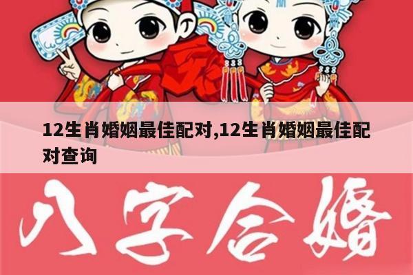 12生肖婚姻最佳配对,12生肖婚姻最佳配对查询