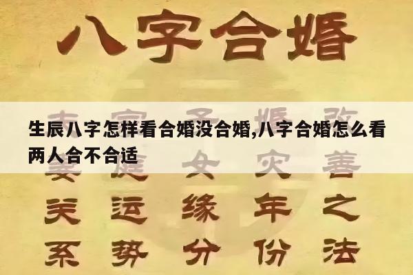 生辰八字怎样看合婚没合婚,八字合婚怎么看两人合不合适