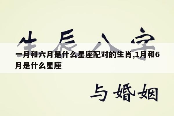 一月和六月是什么星座配对的生肖,1月和6月是什么星座