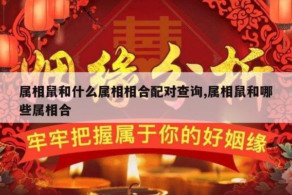 属相鼠和什么属相相合配对查询,属相鼠和哪些属相合