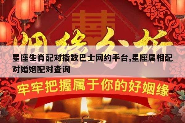 星座生肖配对指数巴士网约平台,星座属相配对婚姻配对查询