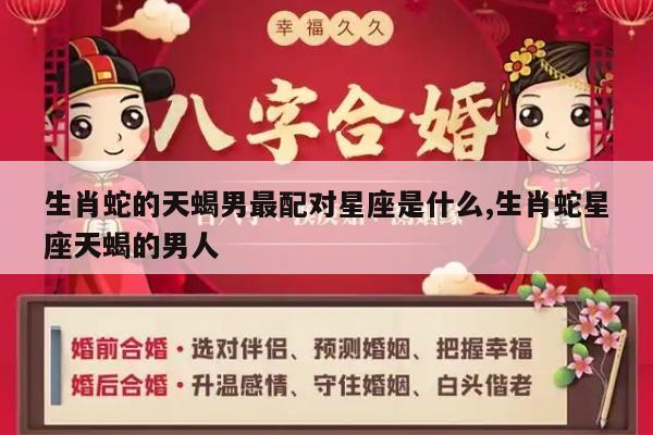 生肖蛇的天蝎男最配对星座是什么,生肖蛇星座天蝎的男人