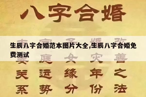 生辰八字合婚范本图片大全,生辰八字合婚免费测试