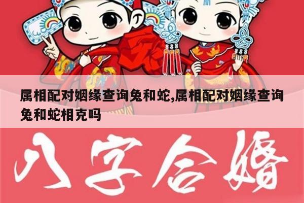 属相配对姻缘查询兔和蛇,属相配对姻缘查询兔和蛇相克吗