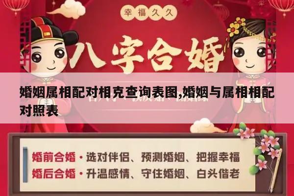 婚姻属相配对相克查询表图,婚姻与属相相配对照表