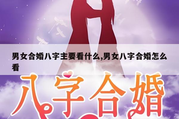 男女合婚八字主要看什么,男女八字合婚怎么看
