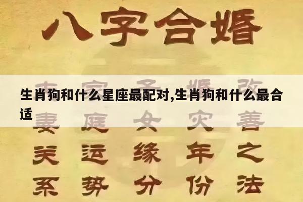 生肖狗和什么星座最配对,生肖狗和什么最合适