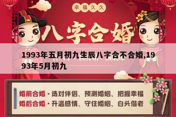 1993年五月初九生辰八字合不合婚,1993年5月初九