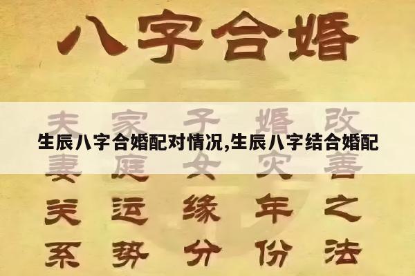 生辰八字合婚配对情况,生辰八字结合婚配