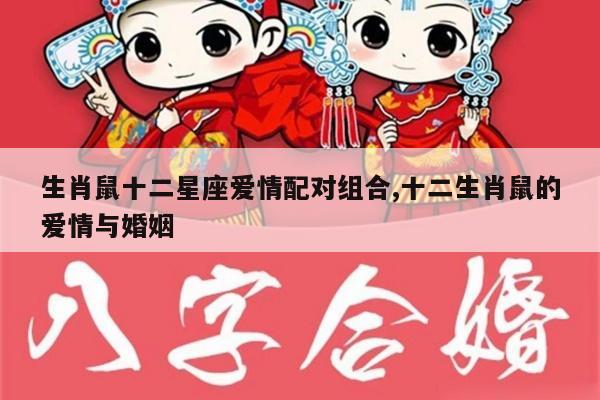 生肖鼠十二星座爱情配对组合,十二生肖鼠的爱情与婚姻