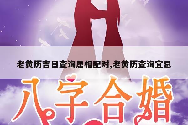 老黄历吉日查询属相配对,老黄历查询宜忌