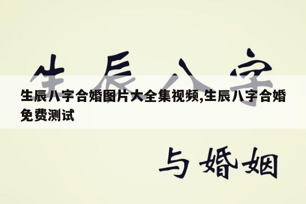生辰八字合婚图片大全集视频,生辰八字合婚免费测试