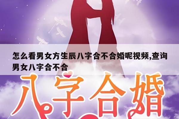 怎么看男女方生辰八字合不合婚呢视频,查询男女八字合不合