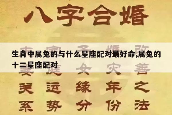 生肖中属兔的与什么星座配对最好命,属兔的十二星座配对