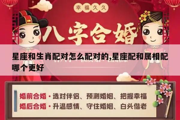 星座和生肖配对怎么配对的,星座配和属相配哪个更好