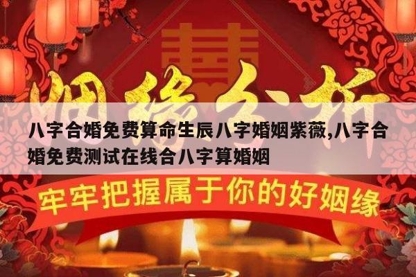 八字合婚免费算命生辰八字婚姻紫薇,八字合婚免费测试在线合八字算婚姻