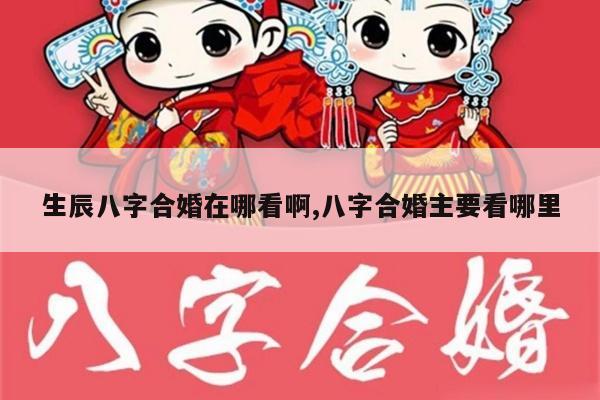 生辰八字合婚在哪看啊,八字合婚主要看哪里